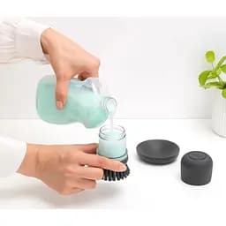 Щітка Brabantia для миття посуду з дозатором миючого засобу темно-сіра (302626) - мініатюра 4