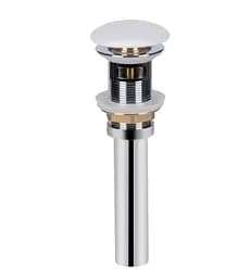 Комплект Qtap Tern: Раковина підвісна прямокутна права 450х250х158 мм White + Донний клапан PU02O (QT17115117RWN47328) - мініатюра 5