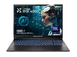 Ноутбук Dream Machines IPS RG4060-16 16FHD+, Intel Ultra 7-155H, 32GB, F1TB, NVD4060-8, DOS, Серебристый (RG4060-16UA26)