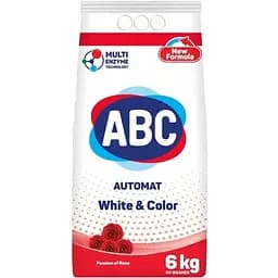 Стиральный порошок АВС Розовая страсть для белый и цветных вещей автомат 6 кг
