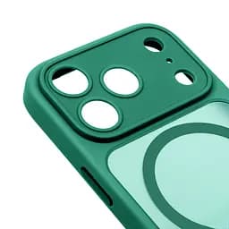 Чехол для Apple iPhone 17 Pro Max, Lush MagCase, зеленый, противоударная панель-накладка из TPU и PC, полупрозрачный чехол с MagSafe (с магнитом), с защитой камеры, поддержка беспроводной зарядки, защита всего корпуса, ArmorStandart (ARM87500) - мініатюра 4