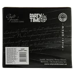 Набір пива Mikki Brew Party Time 4.9-8.5% 3.96 л (12 шт. x 0.33 л) - мініатюра 9