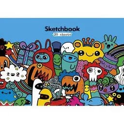 Альбом для малювання Star блакитний 20 аркушів (PB-GB-020-443)