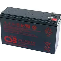 Акумулятор CSB AGM 12V (12V/5Ah/60Wh) (UPS122406) [112327] - мініатюра 2