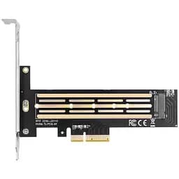 Контроллер Dynamode M.2 SSD NVMe M-Key to PCI-E 3.0 x4/ x8/ x16, full profile br (PCI-Ex4- M.2 M-key)