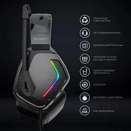 Ігрові навушники GamePro HS605 RGB Black [121966] - мініатюра 9