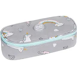 Пенал на блискавці CoolPack Campus, з органайзером, 23x9x5 см, сірий (D062323)