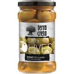 Оливки Terra Creta зеленые фаршированные миндалем 315 мл