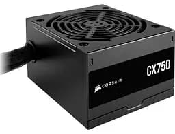 Блок питания 750 Вт, Corsair CX750, черный, 80+ Bronze, 120 мм, 2xMolex/3xSATA/3x6+2-pin/1x4+4-pin/1x20+4-pin, защита