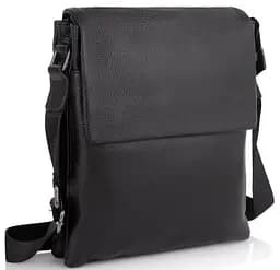 Чоловіча сумка з натуральної шкіри Tiding Bag чорна (SA25F-8873A)