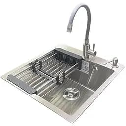 Комплект мийка + змішувач Romzha Arta U-450S (C)