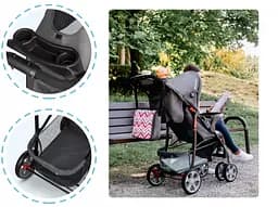 Прогулянкова коляска Lionelo Emma Plus Forest Green - мініатюра 2