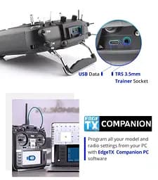 Пульт дистанційного керування RadioMaster TX16S MKII ELRS M2 16-канальний передавач для БПЛА систем FPV чорний (18772) - мініатюра 9