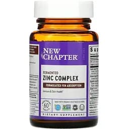 Харчовий комплекс з цинком New Chapter Zinc Complex 60 таблеток