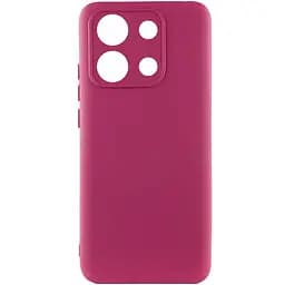 Чехол Silicone Cover Ummi Lakshmi Full Camera (AA) для Xiaomi Redmi Note 14S Бордовый / Marsala