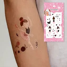 Тату тимчасове Балерина Tattooshka EC-402 Різнокольоровий shop (5805800010762) - мініатюра 2