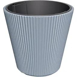  Кашпо для квітів Prosperplast Milly круглий конус 240 мм світло-сірий