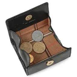 Жіноча монетниця Tony Perotti з натуральної шкіри Italico 1445L nero (90402) Чорна - мініатюра 1