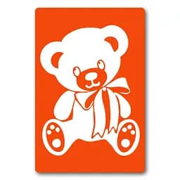 Трафарет для био-тату Медвежонок Fresh Tattoo a023-15*20см, размер 15х20 см