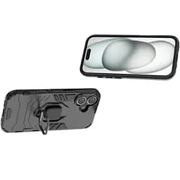 Чохол бампер Primolux Ring Armor для Apple iPhone 16 Black - мініатюра 2