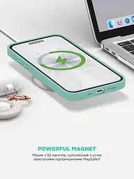 Силиконовый чехол с MagSafe для Apple iPhone 17, ICON2 MagCase, бирюзовый, противоударный, панель с мягкой подкладкой, защита всего корпуса, поддержка беспроводной зарядки, совместим с защитными стеклами и пленками, ArmorStandart (ARM86670) - мініатюра 8