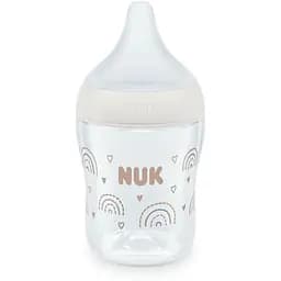 Пляшечка для годування Nuk Perfect Match з індикатором температури, з соскою з силікону з отвором S 150 мл веселка (3954131) - мініатюра 2