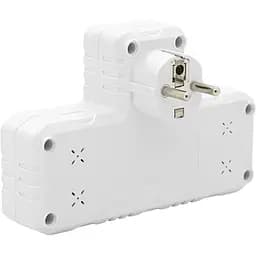 Розетка-подрібнення з заземленням Voltronic F-303 White, 2 розетки + 3 USB(1 А) + Type-C, 2500 W, 10A, 220V - мініатюра 2