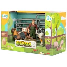 Дитячий іграшковий набір Ферма Kids Team Q9899-X14_1 собаки, гусак, півень