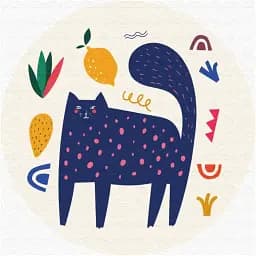 Картина по номерам Brushme Синяя стена (Размер M) 30x30 см