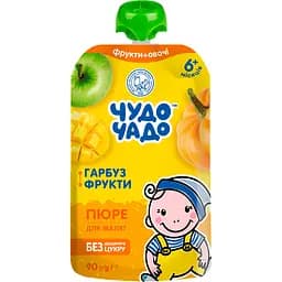 Пюре фруктово-овочеве Чудо-Чадо гарбу з з фруктами 90 г