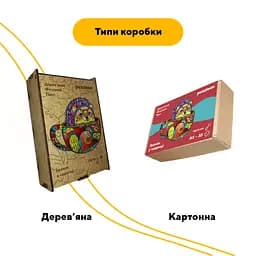 Пазл дерев'яний Їжачок в чашечці, А3, Картонна коробка 200 елементів - мініатюра 4