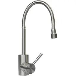 Смеситель кухонный Germece 8617 гибкий однорычажный из нержавеющей стали серый (SP000017442)