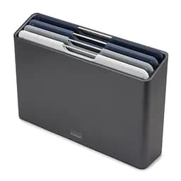 Набір обробних дощок Joseph Joseph Folio Steel з кейсом для зберігання темно-сірий (60186)