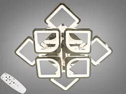 Стельова LED люстра серія 8060 хром 115Вт ПДУ