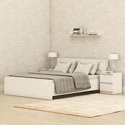 Кровать двуспальная MebelStar Нео 160x200 см Аляска белый (MBS-1130)