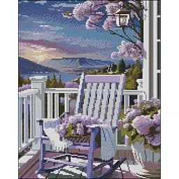 Алмазная мозаика Strateg ПРЕМИУМ Пурпурное мероприятие без подрамника размером 40х50 см (ZAV4050-21)