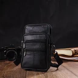Чоловіча шкіряна сумка Vintage 12,5х19х4 см sum0022665 - мініатюра 5