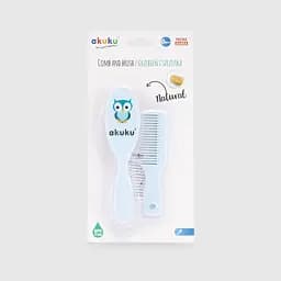 Щітка та гребінець для волосся Akuku A0457 Блакитний (2000990034809)