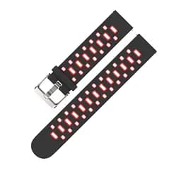 Спортивний ремінець Primo Perfor Classic для Garmin Vivoactive 3/ Vivomove HR/Forerunner 245/645 Black Red - мініатюра 2