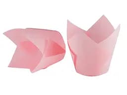 Тарталетки паперові для кексів ТЛ-150 Тюльпан 100 шт. рожеві