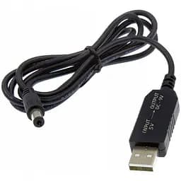 Кабель USB to DC 5.5x2.1 повышает напряжение 5V to 9V 1.5A 1m