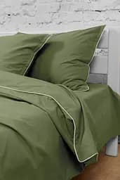 Комплект постільної білизни полуторний 155х215 см варена бавовна White Dream Салатовий (2012/1)
