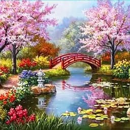 Алмазна вишивка Josef Otten Куточок мрій на підрамнику 30x30 см (1479048770)