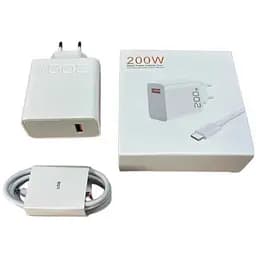 Зарядное устройство 200W Xiaomi с кабелем USB-Type C Быстрая зарядка QC/PD для смартфонов и ноутбуков
