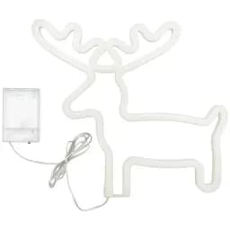 Нічник Олень неоновий 3AA теплий білий (140618)