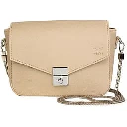 Жіноча шкіряна сумочка Yoko бежева флотар