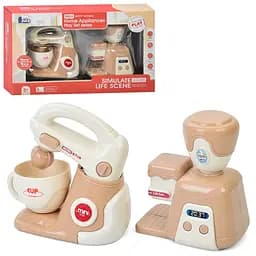 Детская бытовая техника "Миксер-Кофеварка" E05 механический вращающийся венчик