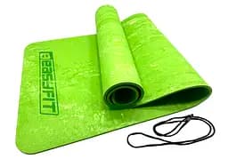 Коврик для йоги и фитнеса EasyFit PER Premium Mat 8 мм Салатовый