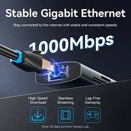 Док-станція USB3.2 Type-C --> HDMI 60Hz/USB 3.0/USB2.0/RJ45/SD/TF/PD 100W Hub 8-in-1 Vention - мініатюра 7