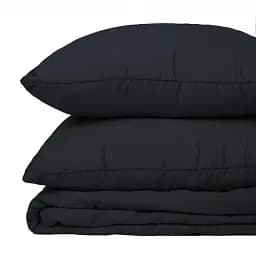 Літній постільний комплект MirSon Line Satin Light Pro Black Bamboo Полуторний (2200010979213) - мініатюра 7